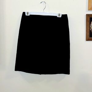 Women’s Pencil Skirt, Black, Zips in Back, Slit in Back, Size 12, Petites